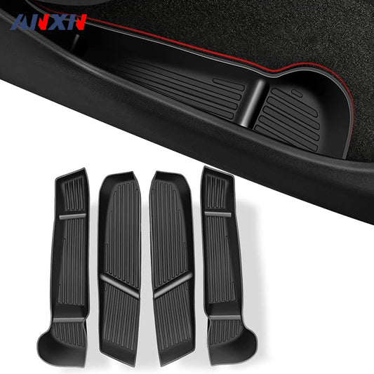 Door Side Storage Box – Front & Rear Door Handle Armrest Tray Organizer for Tesla Model Y Juniper 2020–2025 & Model 3 Highland