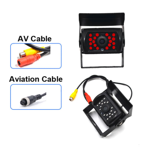 Parking CCD HD Rear View Camera – Heavy Duty 18 LED Night Vision Waterproof for Truck, Trailer, Pickup, RV