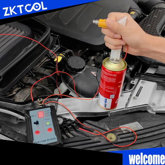 Upgraded Fuel Injector Tester & Cleaning Tool – Dual Injector Testing with 8 Pulse Modes