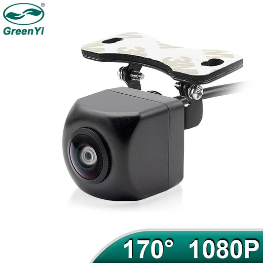 GreenYi 170° AHD 1080P Vehicle Rear View Camera – Fisheye Lens with Night Vision (Universal, Waterproof)