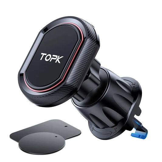 TOPK Magnetic Car Phone Holder – Upgraded N52 Super Strong Mount