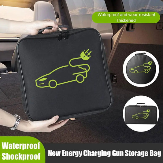 Waterproof EV Charging Cable Storage Bag – Electric Car Organizer for Cables, Cords & Rechargeable Gun