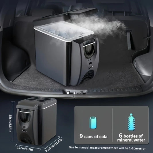 Car Refrigerator Mini Fridge Portable Freezer – 6L 12V DC Thermoelectric Cooler for Fruits