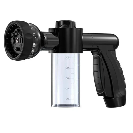 Portable Auto Foam Lance Water Gun – High Pressure Car Washer with 3-Grade Nozzle