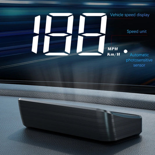 Car Speedometer KM/H HUD GPS Head-Up Display – Digital Speed Meter Windshield Projector