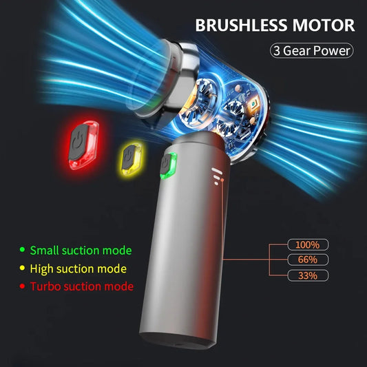 Car Vacuum Cleaner – High Power Wireless Handheld with Brushless Motor & Air Duster Function