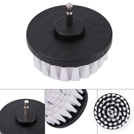 4-Inch Soft Drill Brush Attachment – For Carpet, Leather, Upholstery, Glass & Car Tires