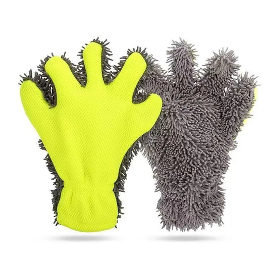 Premium Chenille Microfiber Car Wash Mitt – Scratch-Free & Waterproof Cleaning Glove
