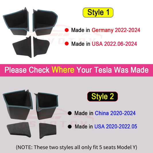 USVOTOV Trunk Side Storage Organizer – For Tesla Model Y 2021–2025 (Incl. Juniper 2025)