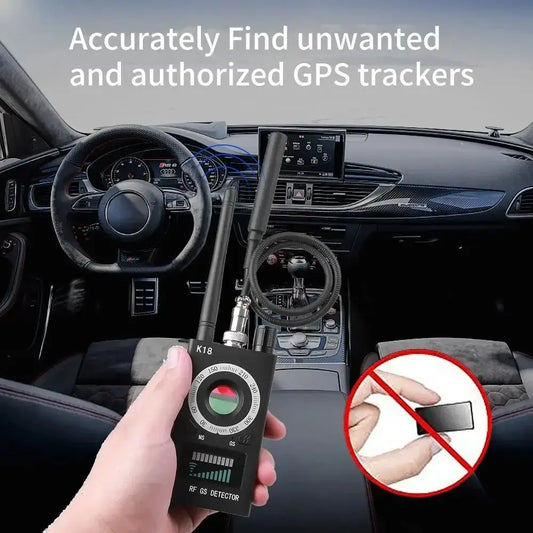 K18 Multi-Function Wireless Signal & Hidden Camera Detector – Anti-Spy RF Bug & GPS Tracker Finder (1MHz–6.5GHz)