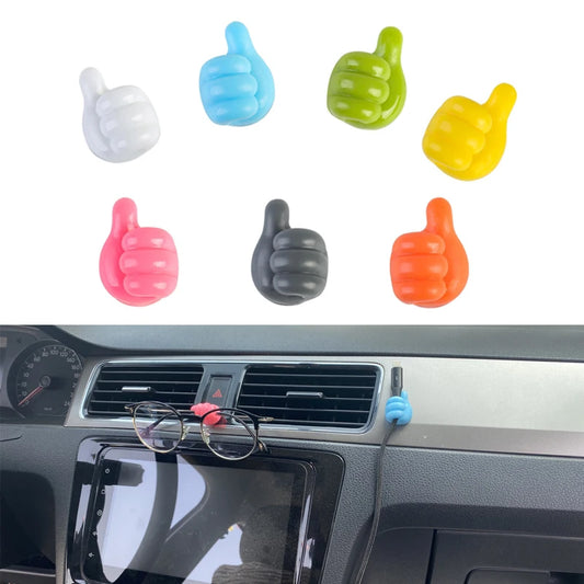Hand-Shaped Rubber Holder – Self-Adhesive Mini Hook for Glasses, Cables & Charging Lines