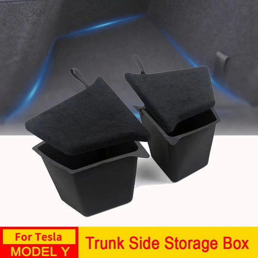 USVOTOV Trunk Side Storage Organizer – For Tesla Model Y 2021–2025 (Incl. Juniper 2025)