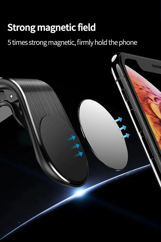 Magnetic Car Phone Holder – Air Vent Clip Mount for Smartphones & GPS