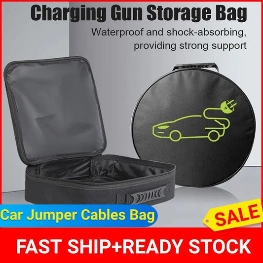 Waterproof EV Charging Cable Storage Bag – Electric Car Organizer for Cables, Cords & Rechargeable Gun