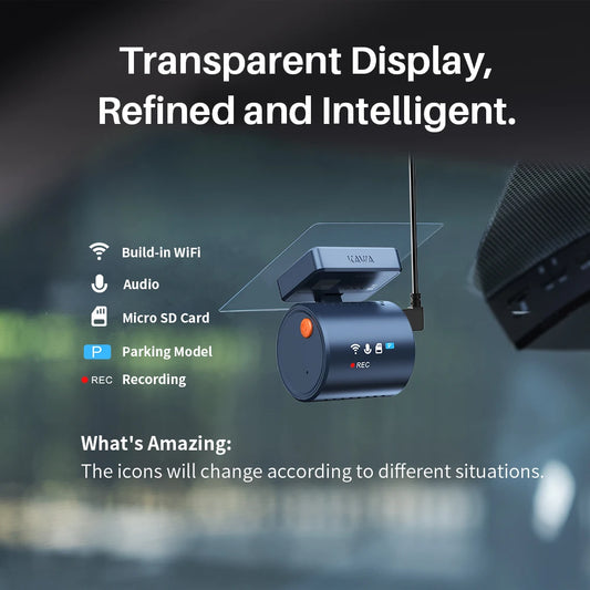 KAWA MINI 3 Pro – 2K Tiny Dash Cam with WiFi & Voice Control