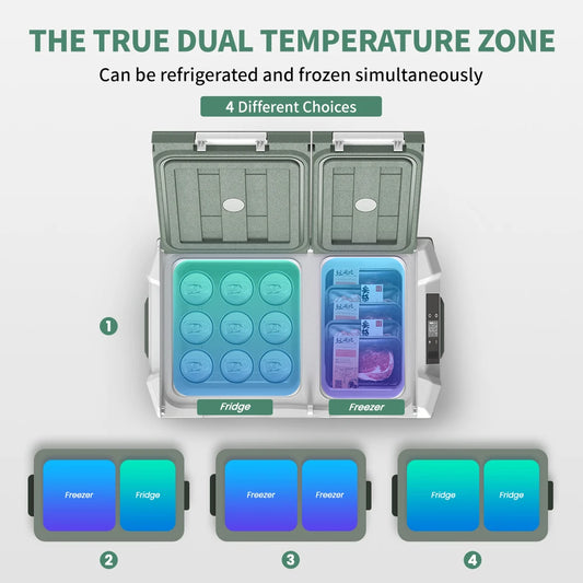 Alpicool NLS 20L/30L/40L Car Refrigerator – Portable Mini Fridge Freezer with Compressor